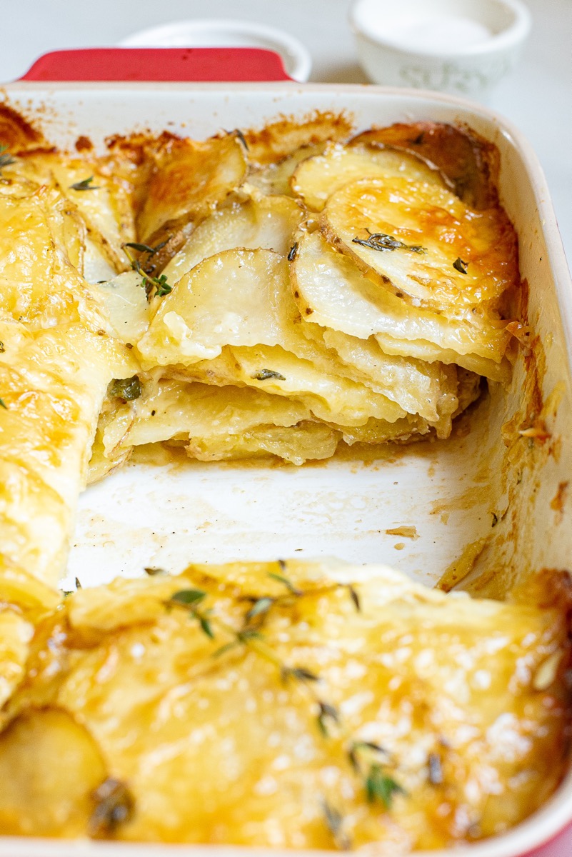 Garlic Gruyere Potato Gratin