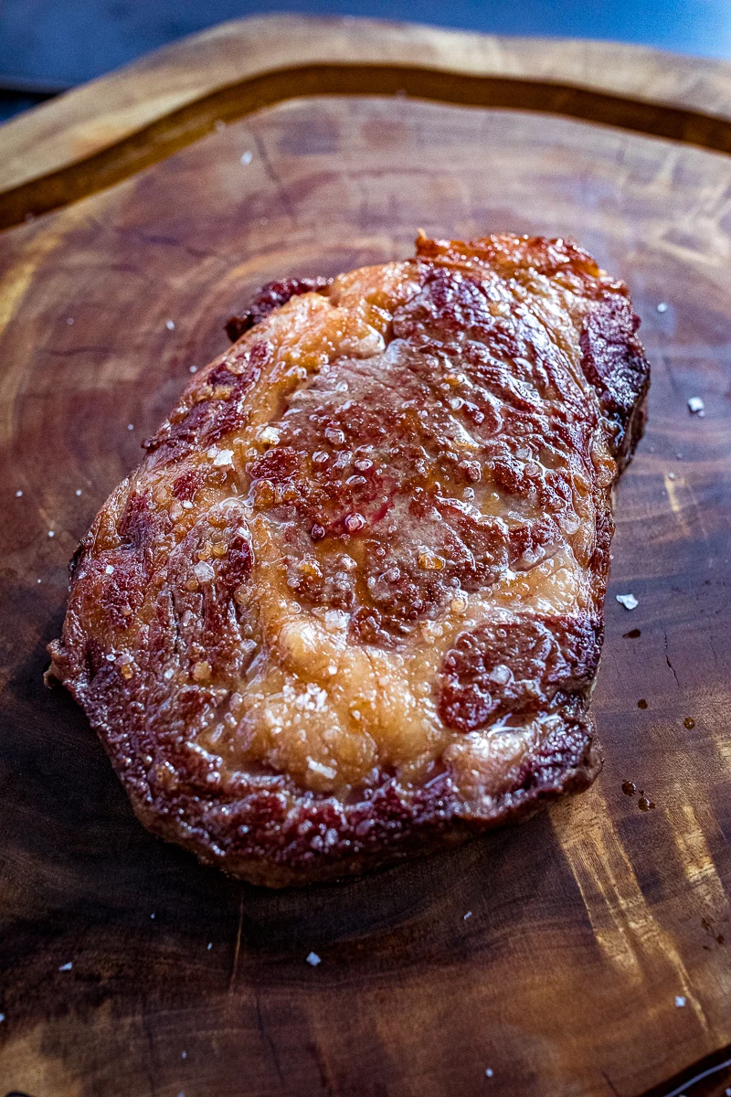 American Wagyu Ribeye on the Blackstone