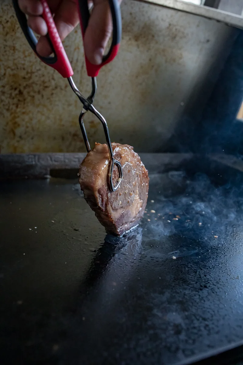 American Wagyu Ribeye on the Blackstone