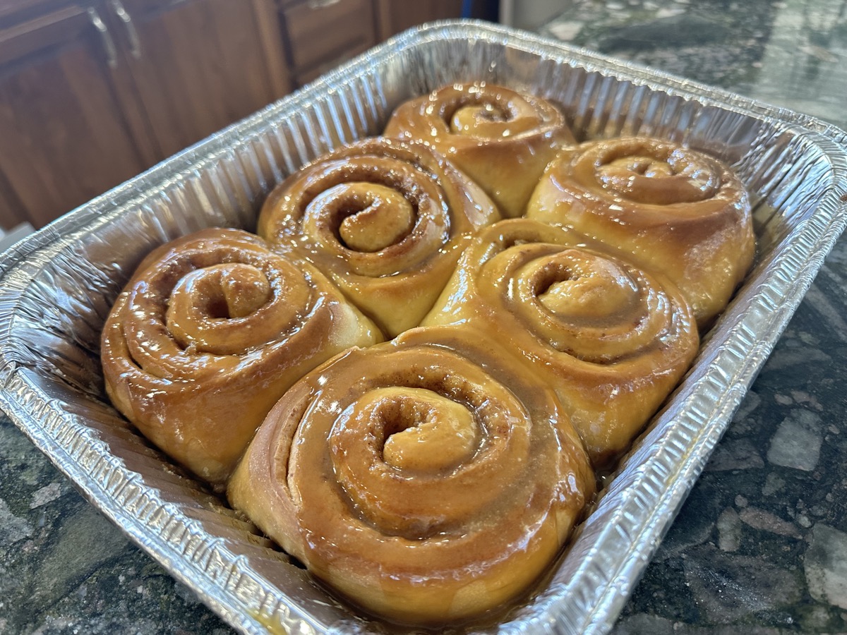 Traeger Caramel Rolls