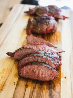 Reverse Seared Venison Sirloin Steak