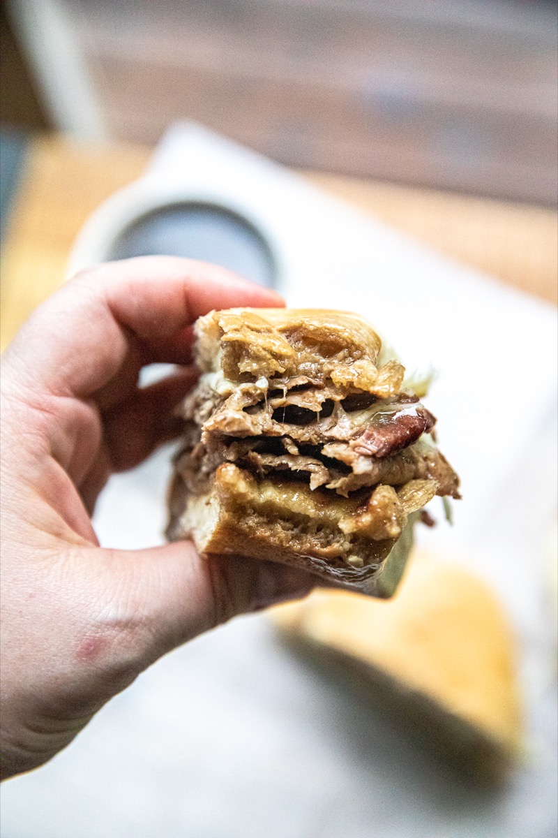 Leftover Prime Rib French Dips