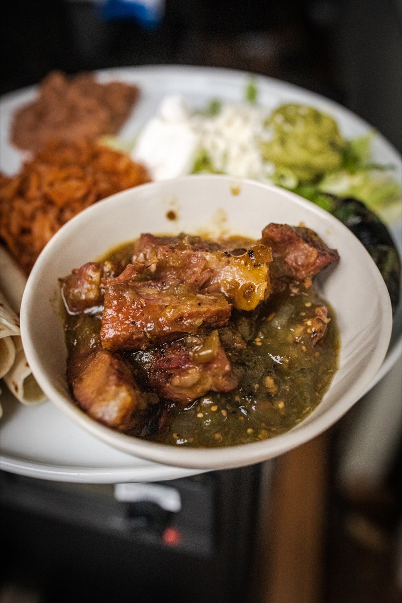 Smoked Pork Steak Verde Recipe