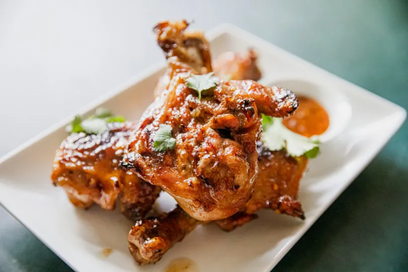 Grilled Spicy Glazed Butterflied Chicken Legs