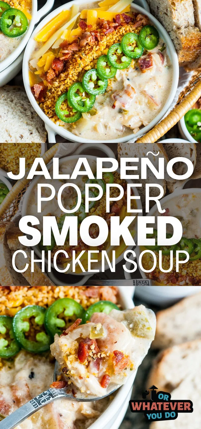Jalapeño Popper Smoked Chicken Soup