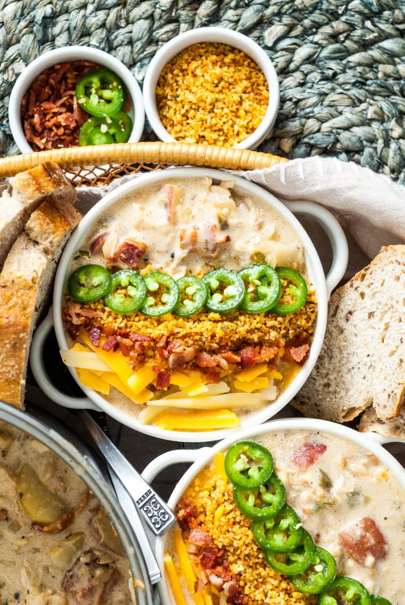 Jalapeno Popper Smoked Chicken Soup