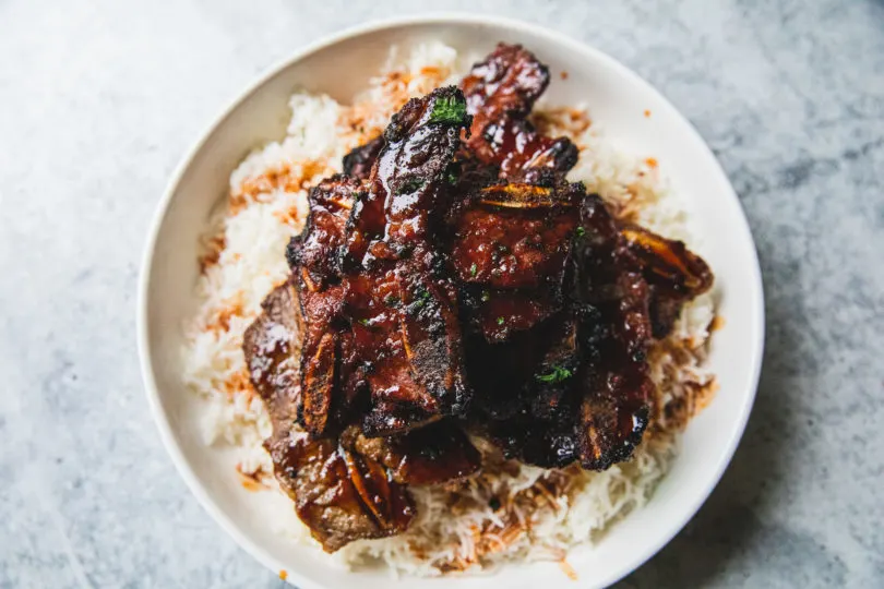 Grilled Beef Kalbi Short Ribs