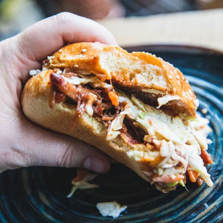 Pulled Wild Hog Sandwiches