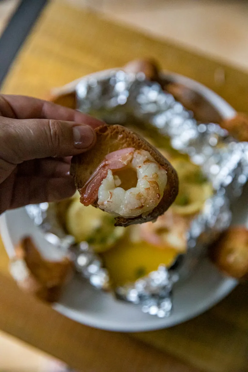 Air Fryer Shrimp Scampi