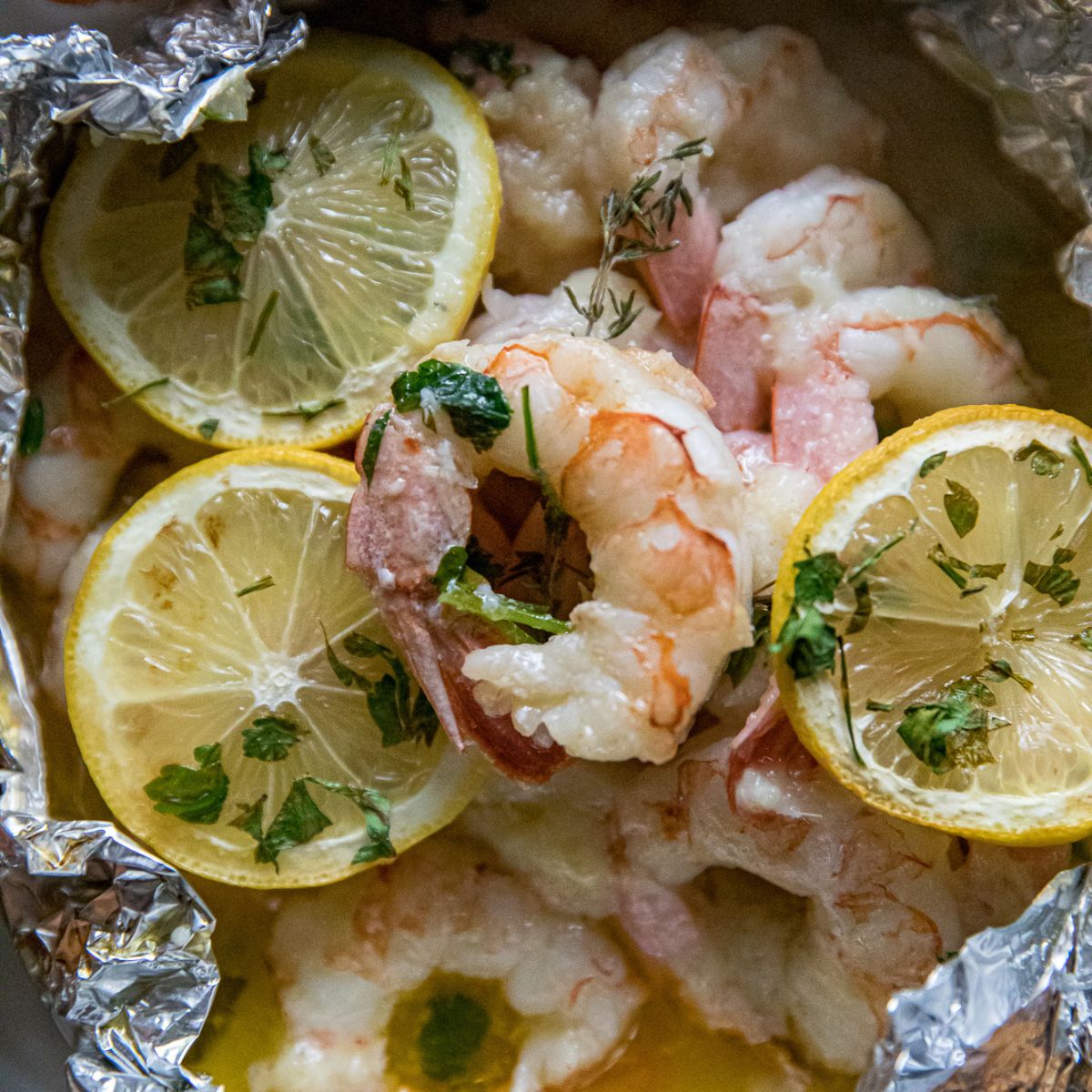 Air Fryer Shrimp Scampi