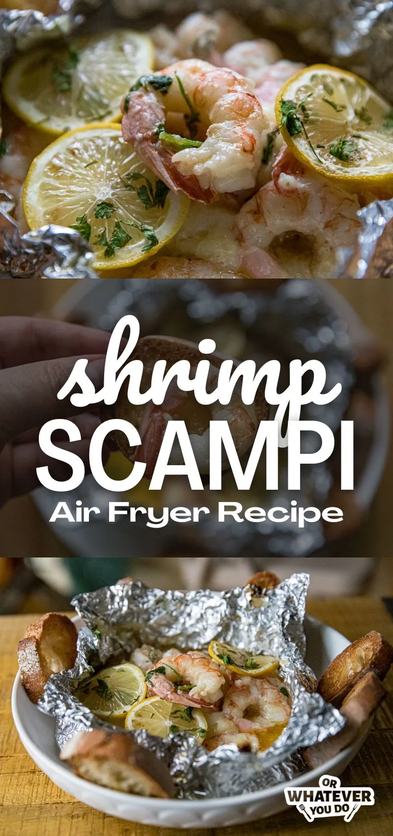 Air Fryer Shrimp Scampi