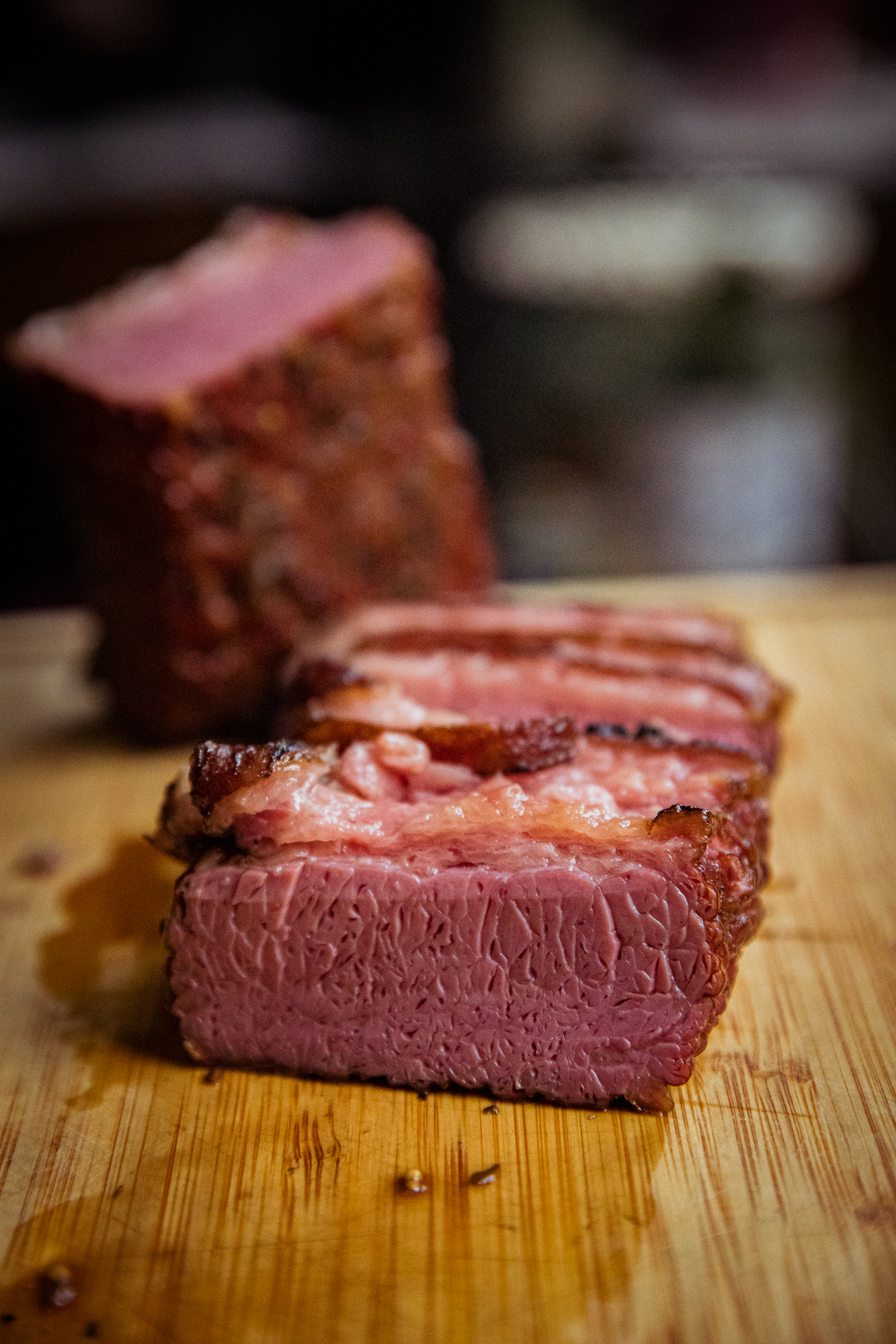 Smoked Beer-Braised Corned Beef Brisket