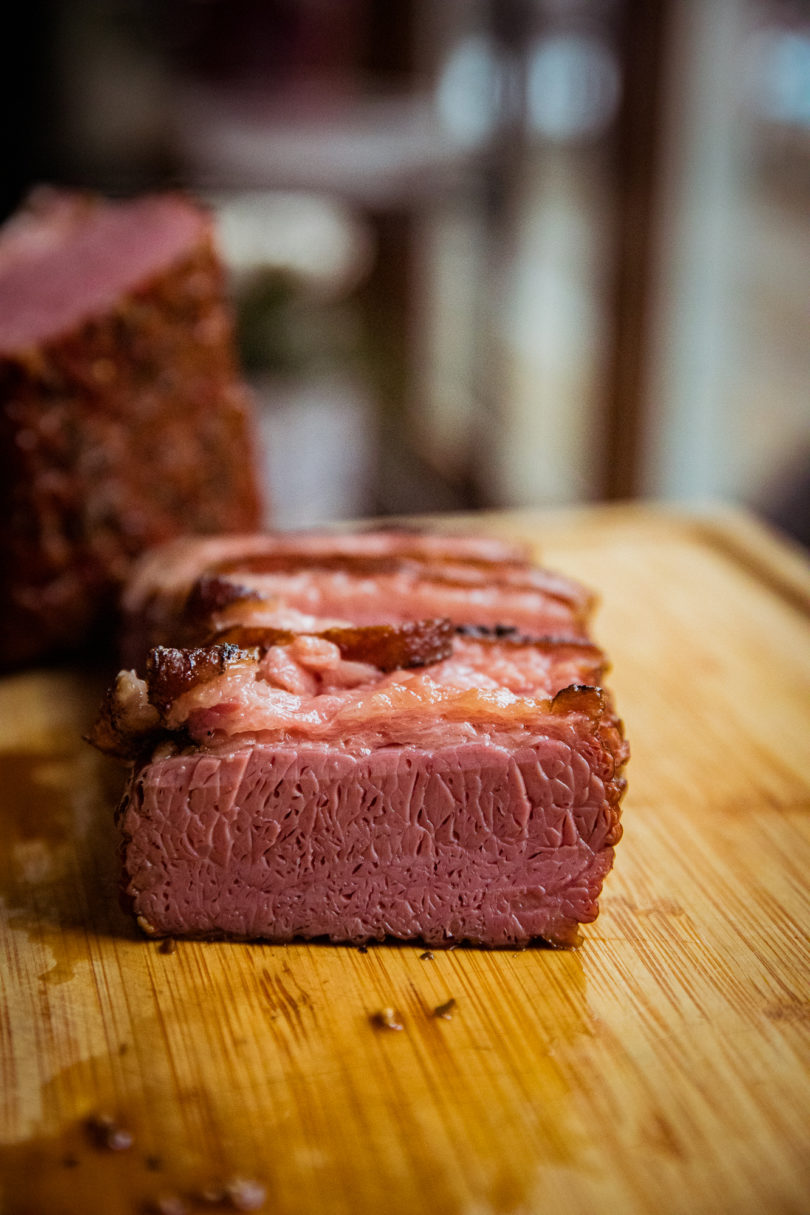 Smoked Beer Braised Corned Beef