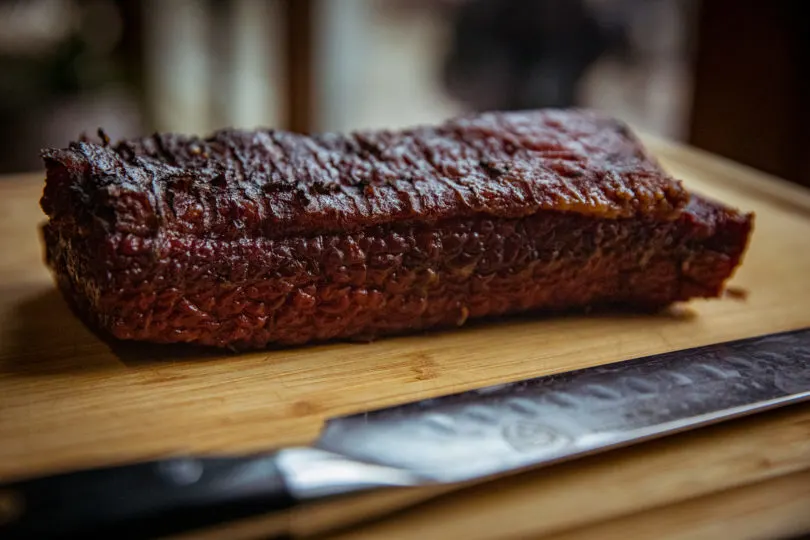 Smoked Beer Braised Corned Beef