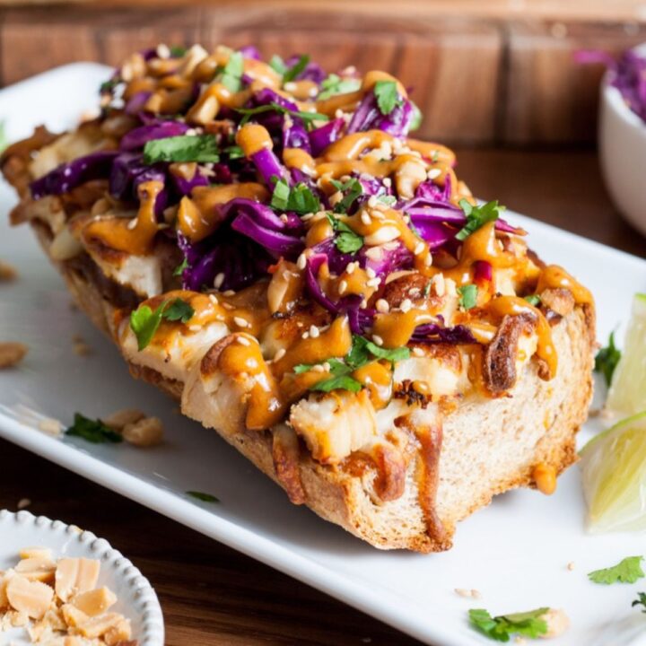 Thai Style French Bread Pizza