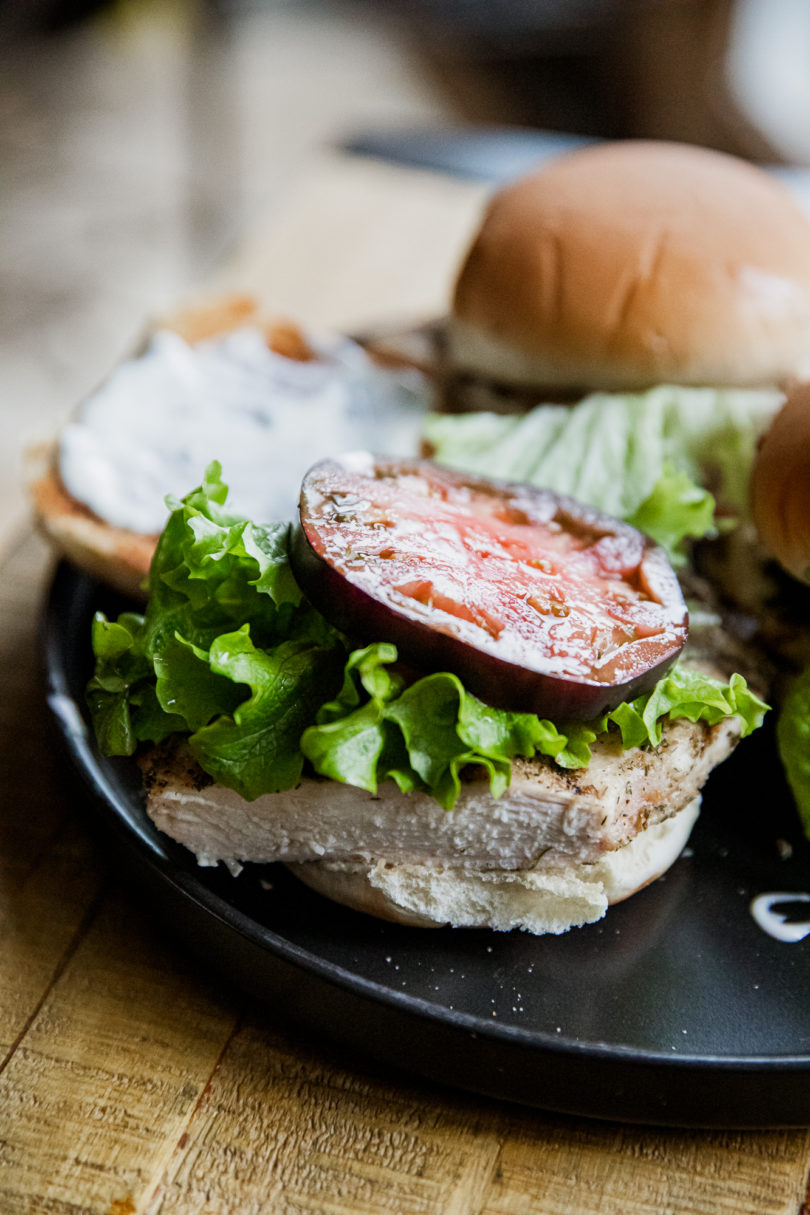 Traeger Grilled Basil Chicken Sandwich