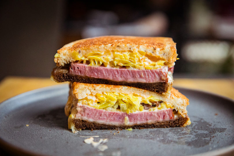 Traeger Reuben Sandwich