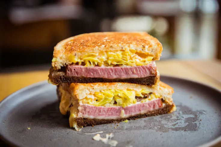 Traeger Reuben Sandwich