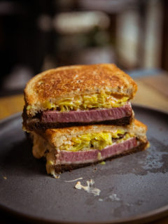 Traeger Reuben Sandwich