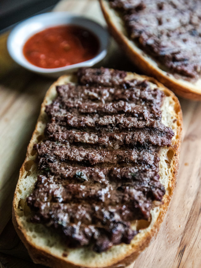 Grilled Meatball Bread