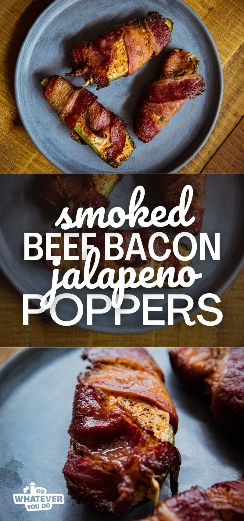 Beef Bacon Wrapped Jalapeño Poppers