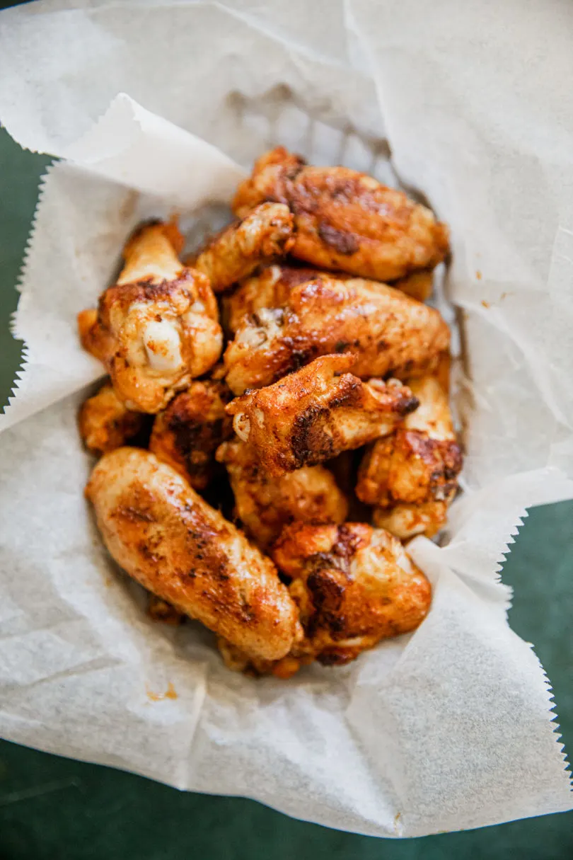 Crispy Griddled Chicken Wings