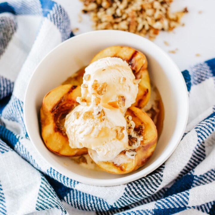 Traeger Grilled Peaches