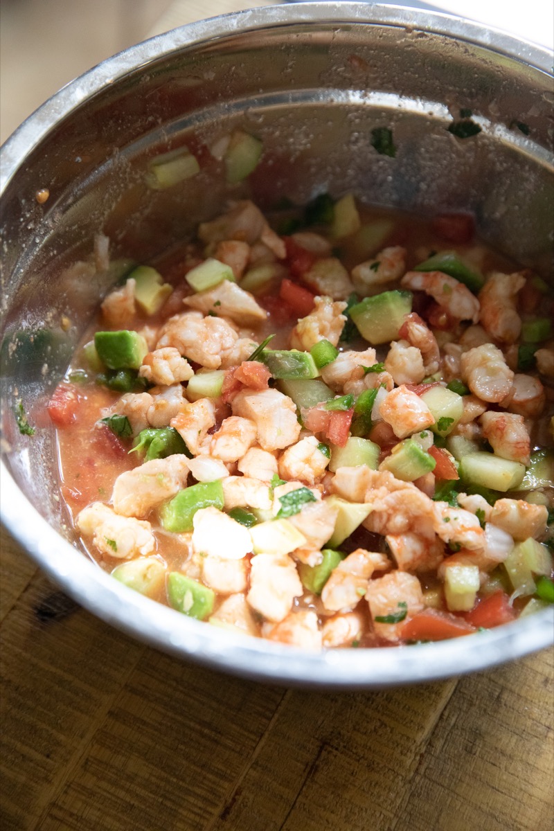 Rockfish and Spot Prawn Ceviche