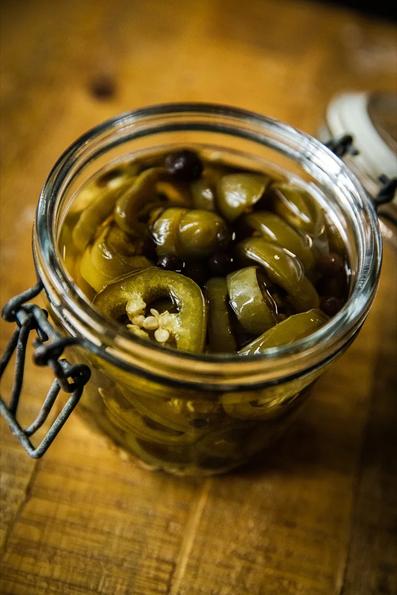 Smoked Pickled Jalapeños