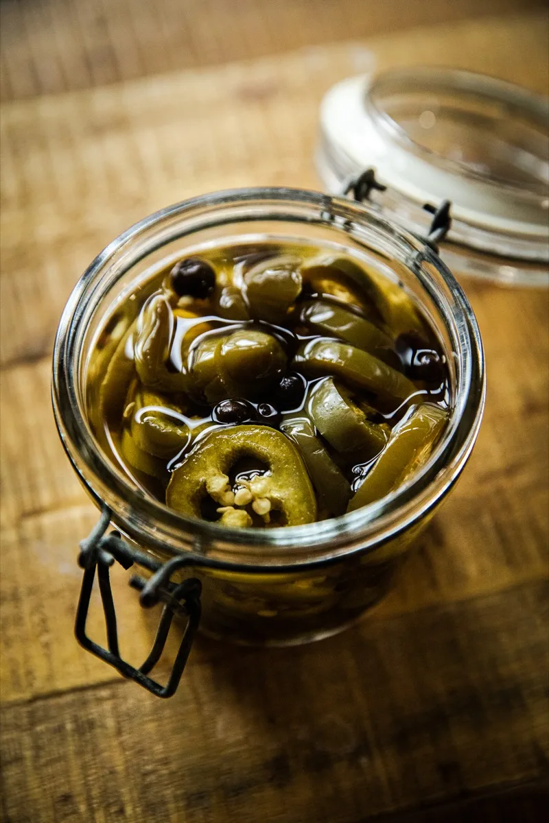 Smoked Pickled Jalapeños