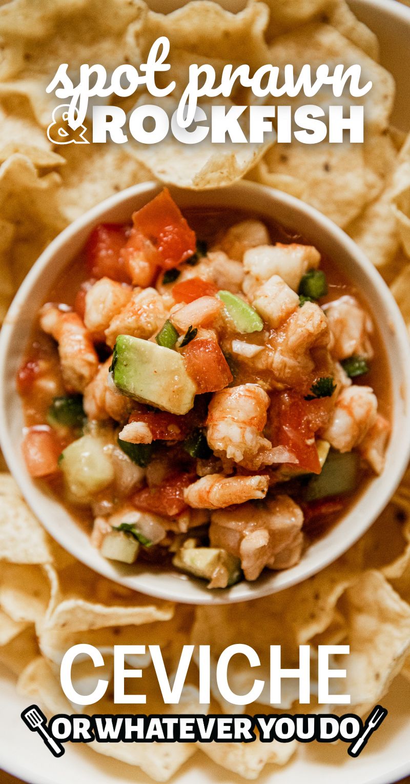 Spot Prawn and Rockfish Ceviche