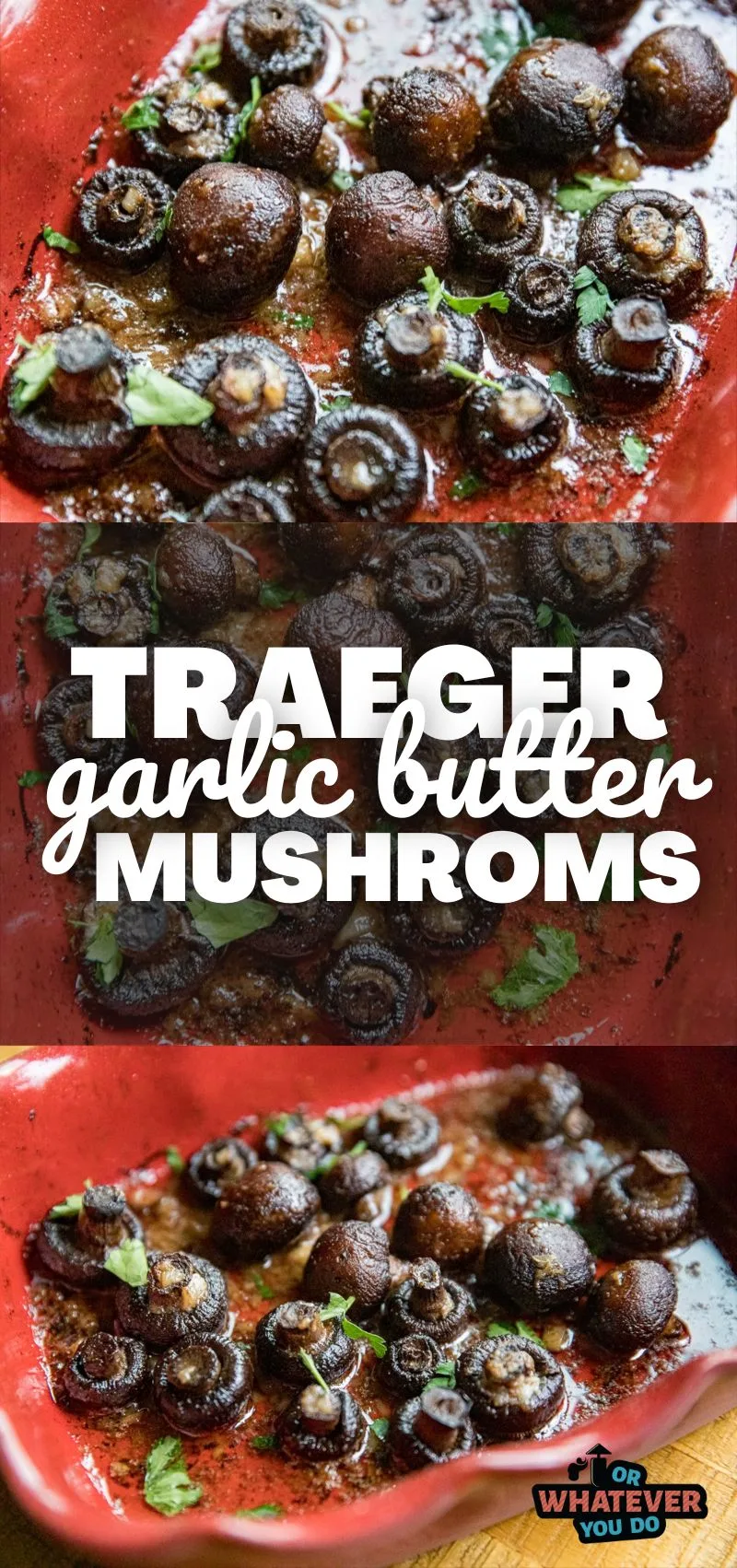 Traeger Garlic Butter Mushrooms
