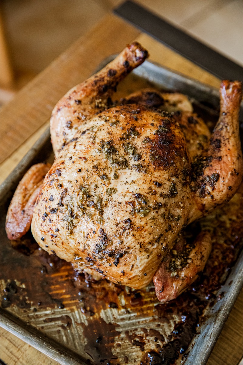 Traeger Whole Grilled Greek Chicken