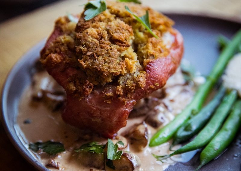 Traeger Stuffed Pork Chops