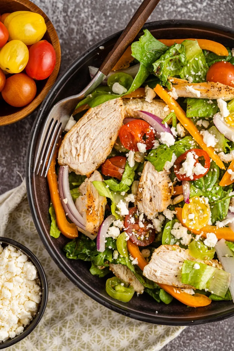 Grilled Mediterranean Chicken Salad