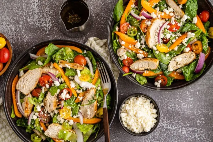 Grilled Mediterranean Chicken Salad