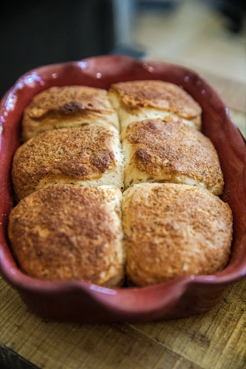 Grilled Garlic Butter Biscuits