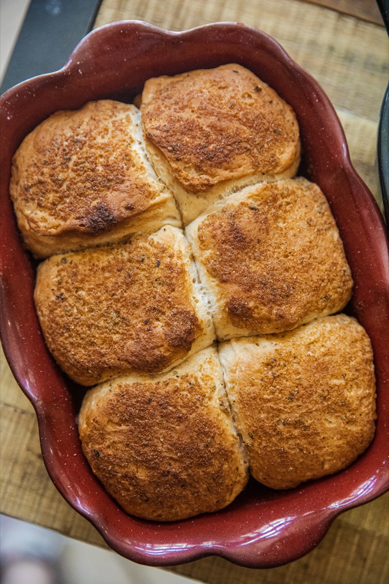 Grilled Garlic Butter Biscuits