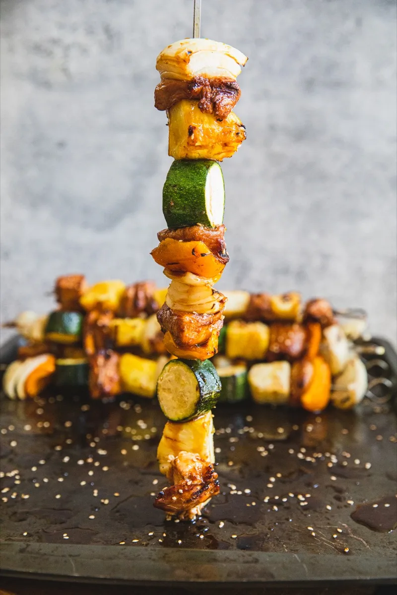 Grilled Huli Huli Chicken Kabobs