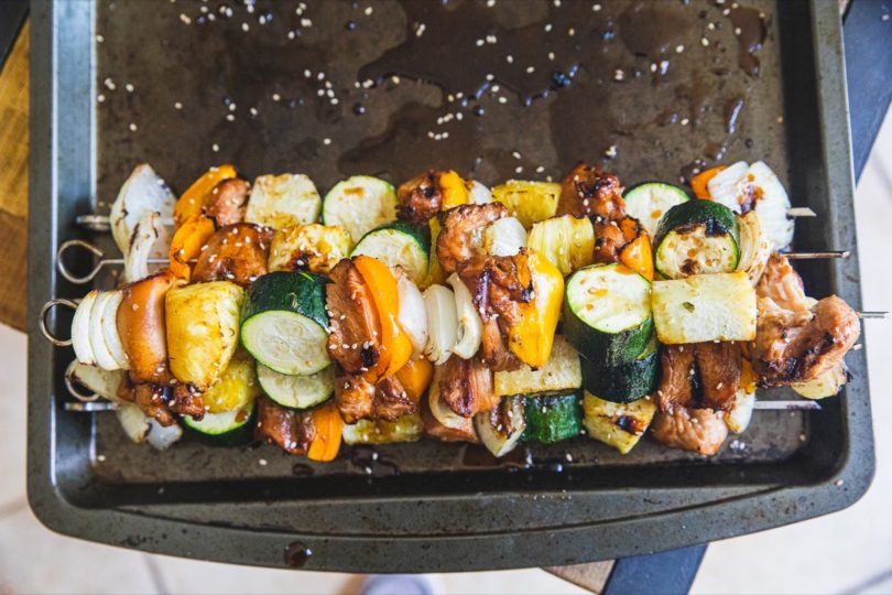 Grilled Huli Huli Chicken Kabobs