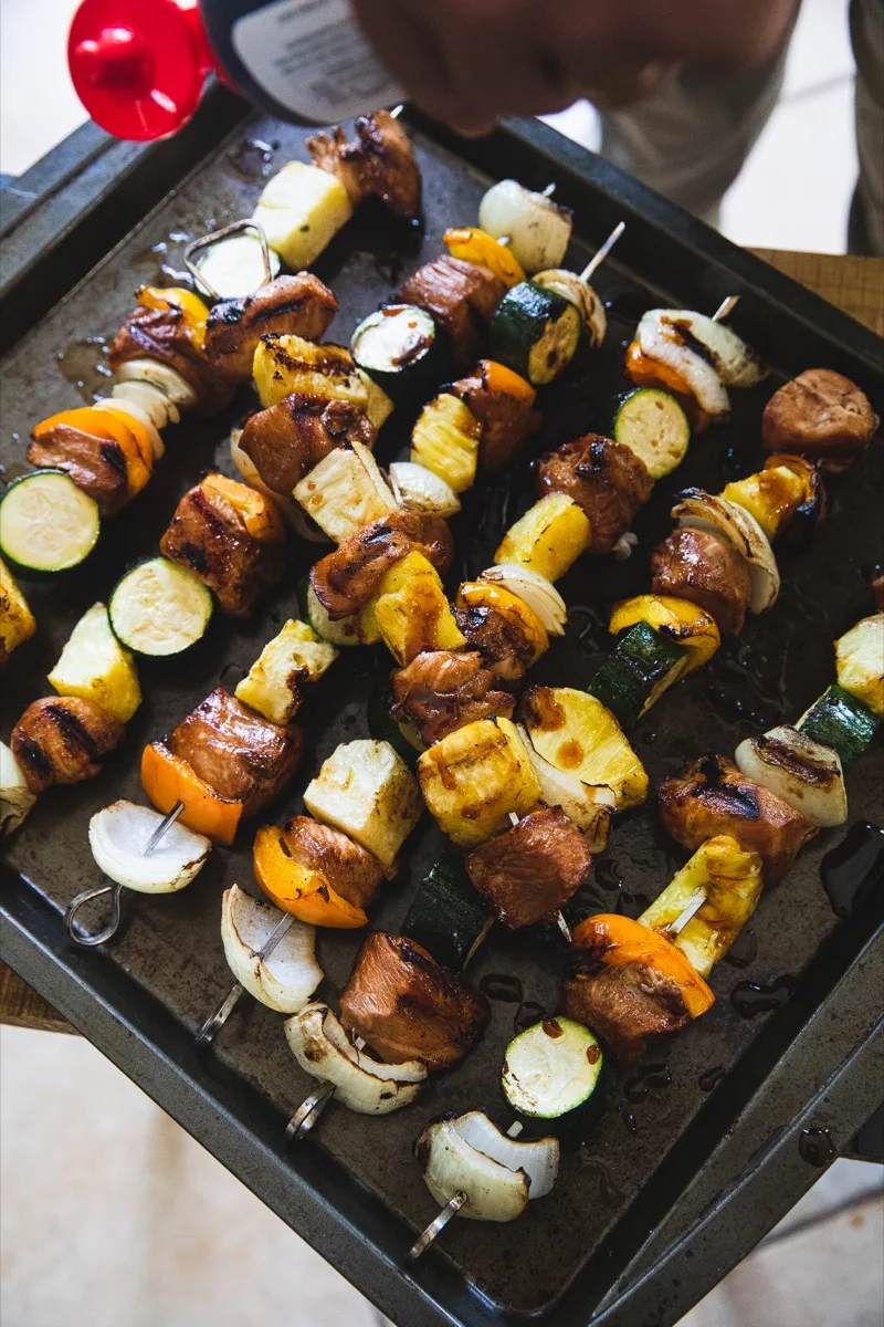 Grilled Huli Huli Chicken Kabobs