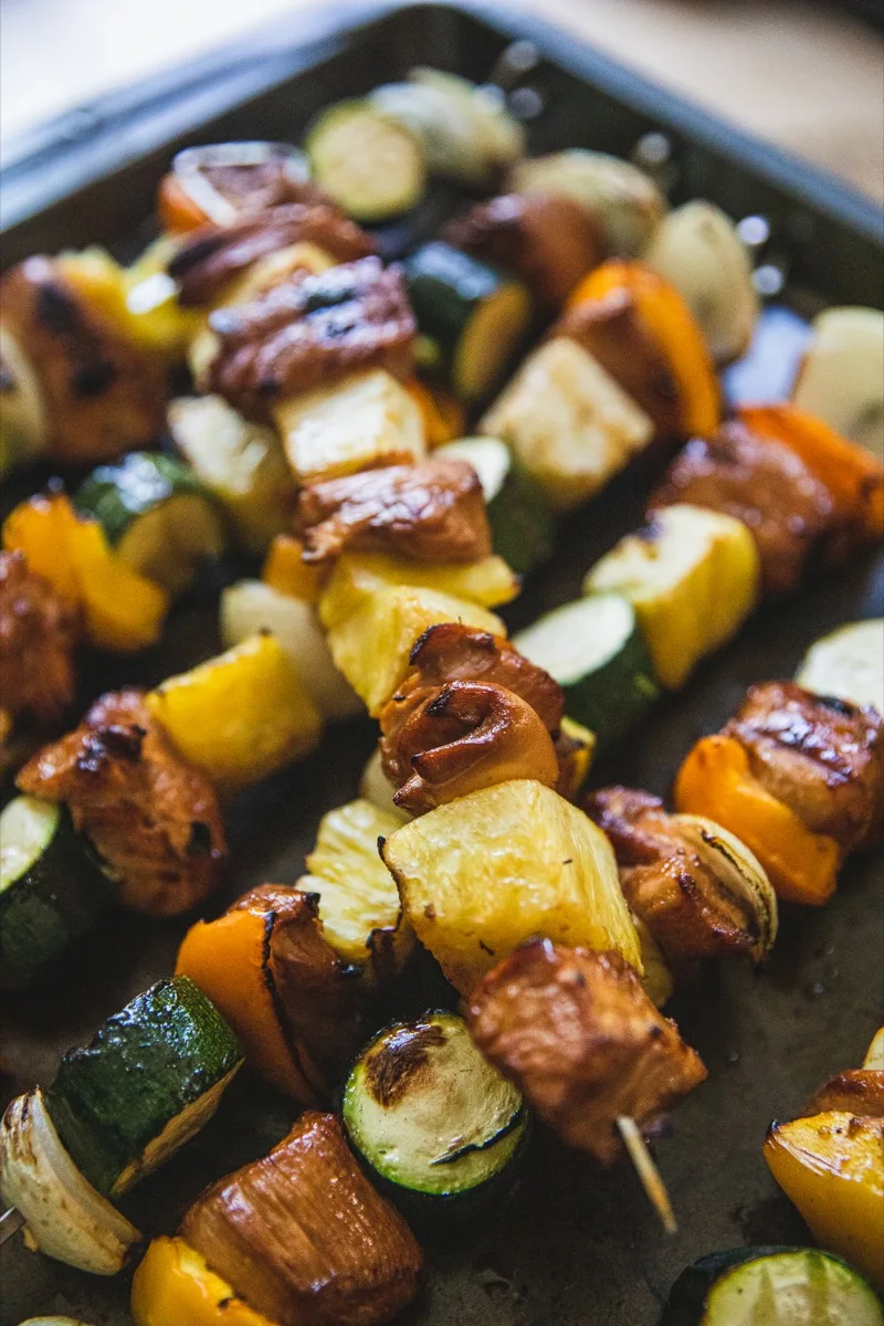Grilled Huli Huli Chicken Kabobs