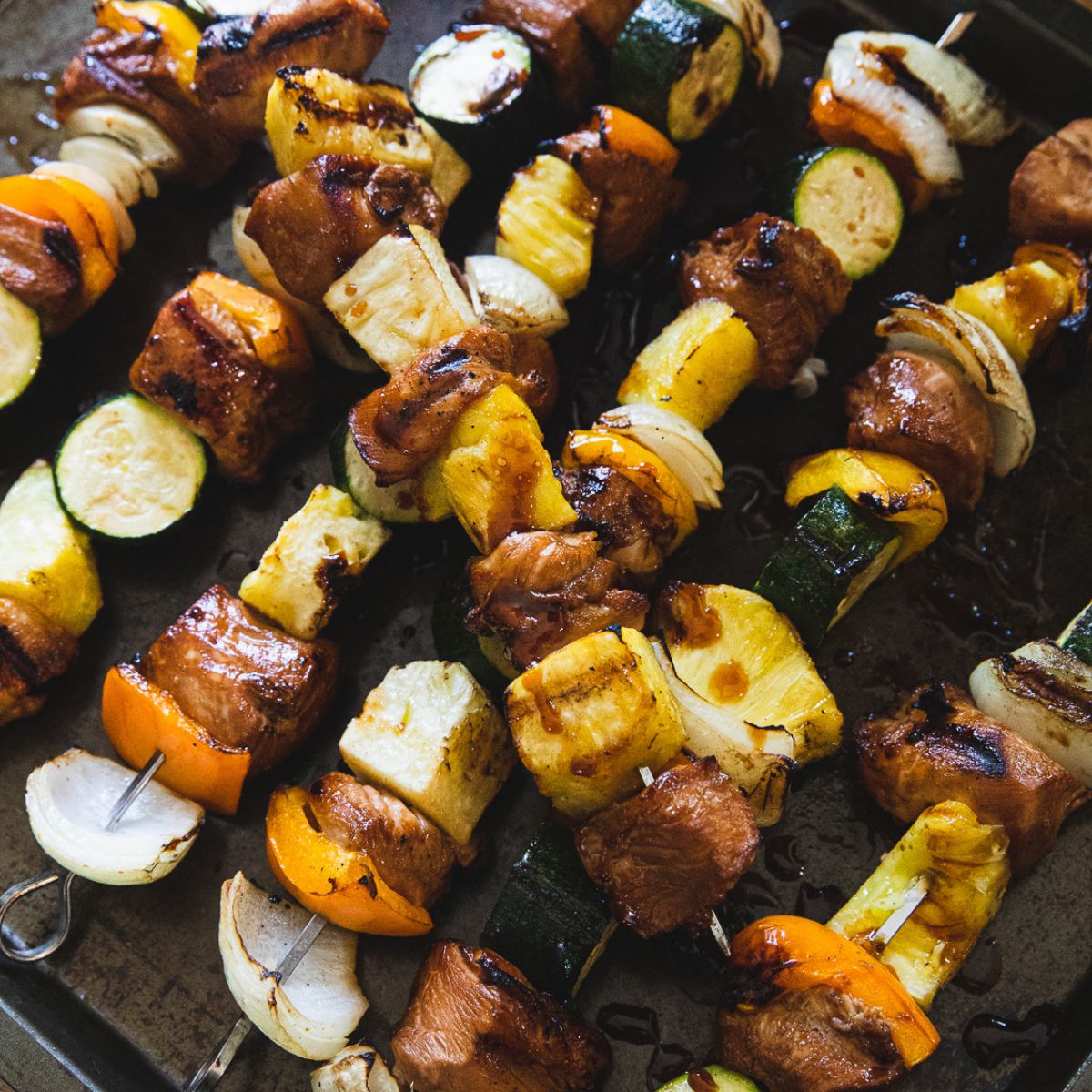 Grilled Huli Huli Chicken Kabobs