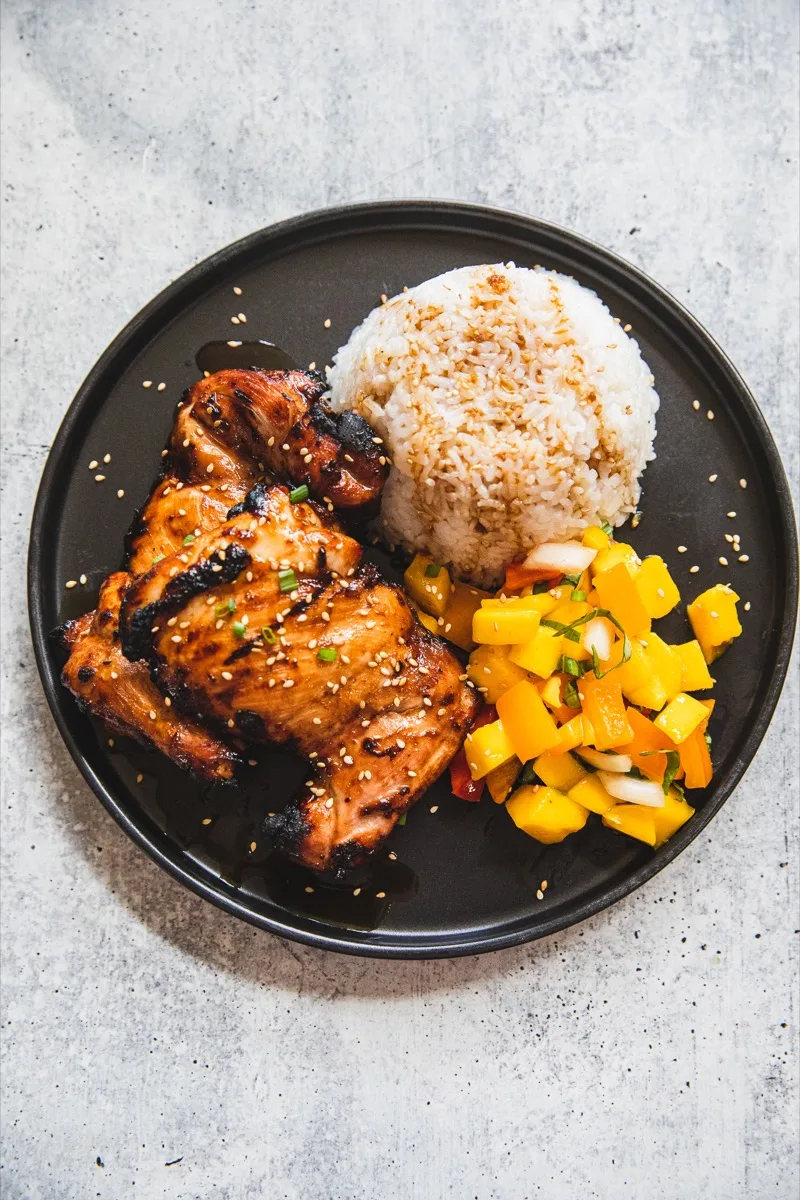 Grilled Huli Huli Chicken Thighs