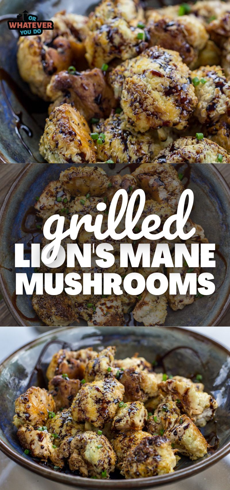Grilled Lion's Mane Mushrooms