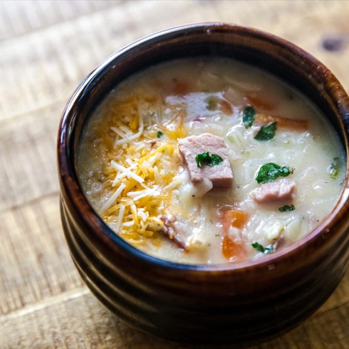 Ham Soup with Hash Browns