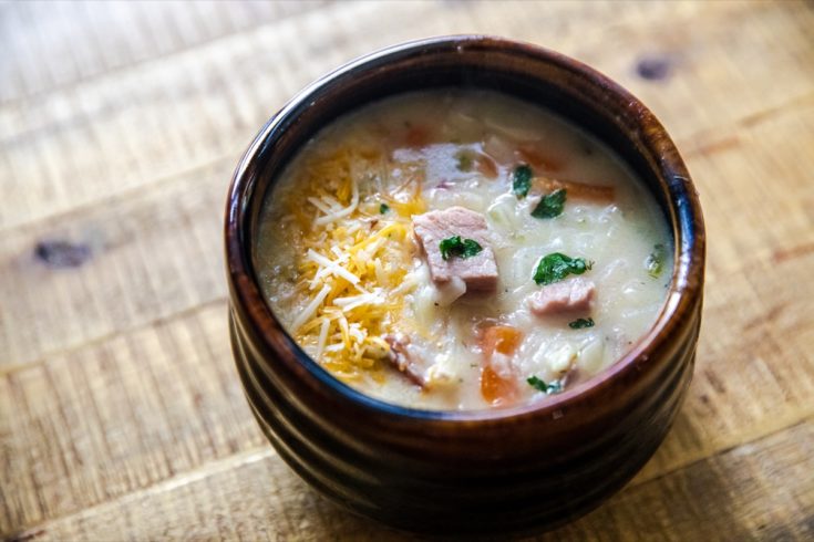 Ham Soup with Hash Browns