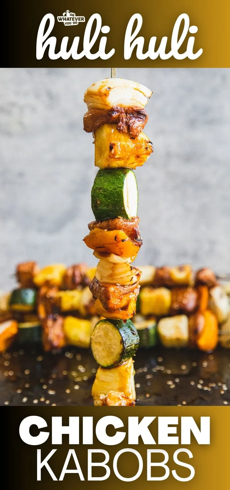 Huli Huli Chicken Kabobs