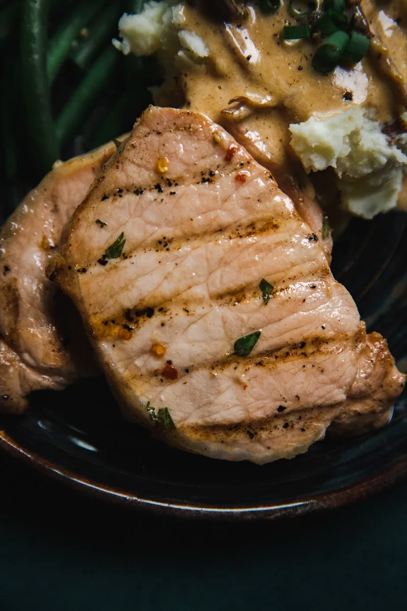 Grilled Marinated Pork Chops