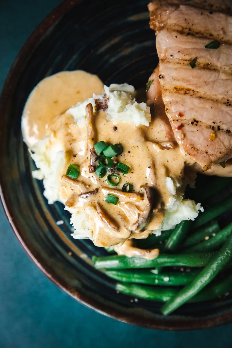 Homemade Chestnut Mushroom Gravy